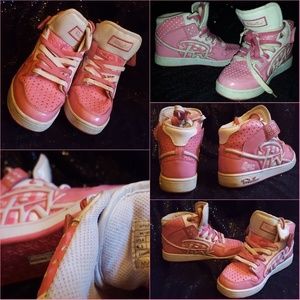 Pink dice sneakers